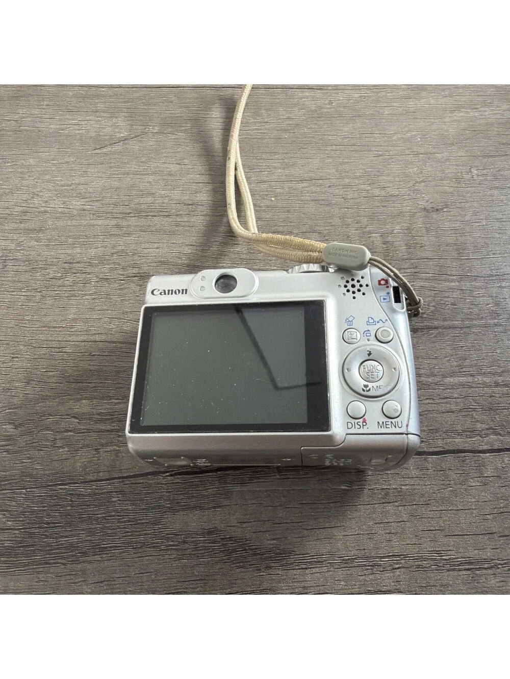 Canon PowerShot A540 6MP Compact Digital Camera silver.  2 GB SD Tested READ